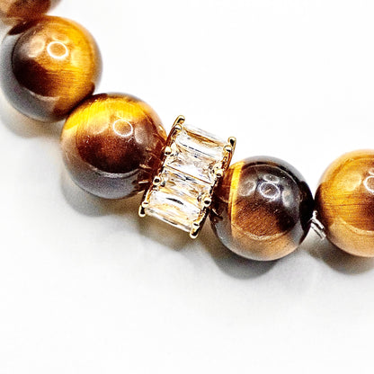 金嶺（きんれい）｜タイガーアイ × シトリンブレスレット