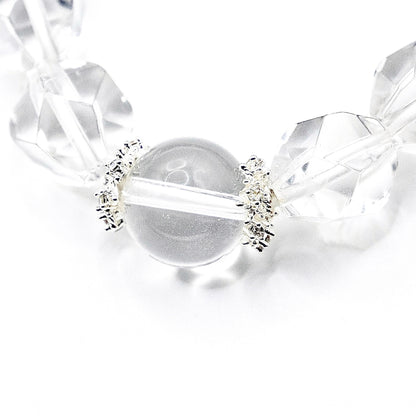 宵の波｜アメジスト × 水晶ブレスレット