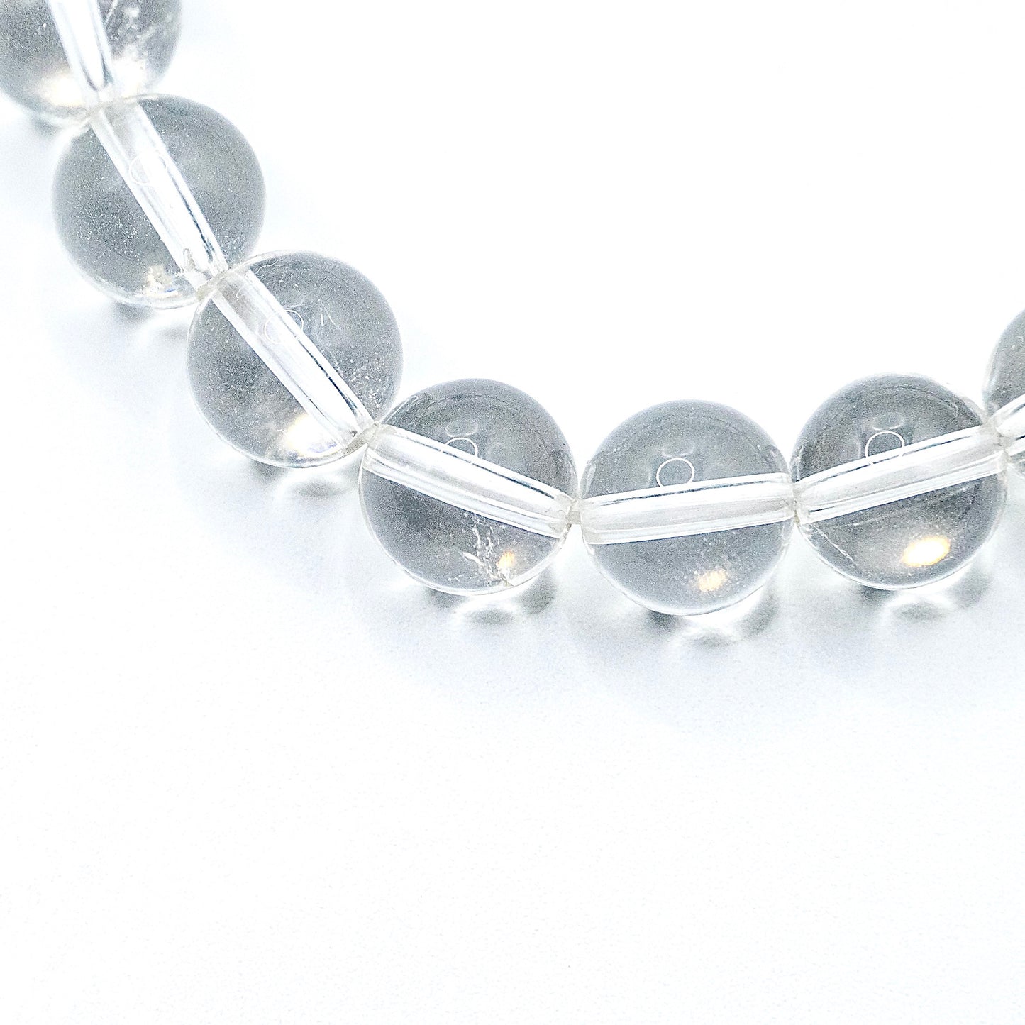 翠のたより｜水晶×グリーンファントムブレスレット